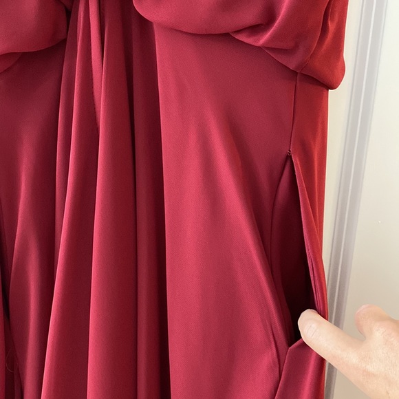 Kennedy Blue Bridesmaids Dress || Style, Fatima in Color, Claret - Picture 8 of 9